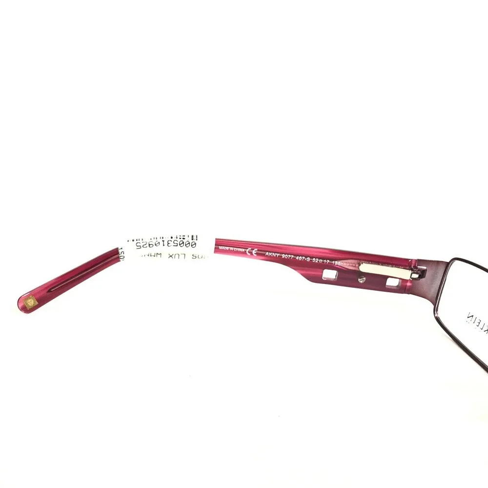 Anne Klein Eyeglasses Frames AKNY 9077 467-S Purple Red Rectangular 52-17-135